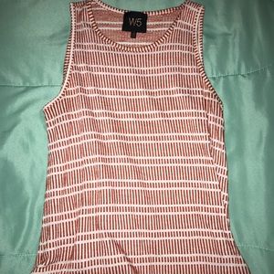 Burnt orange W5 tank top